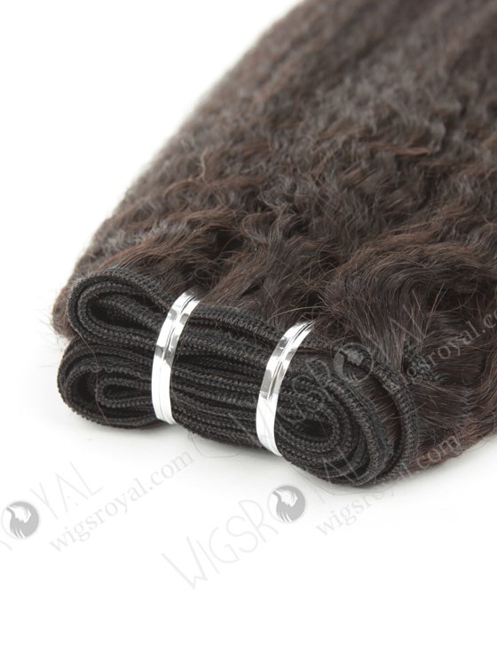 In Stock Indian Virgin Hair 14" Kinky Straight Natural Color Machine Weft SM-219-10628