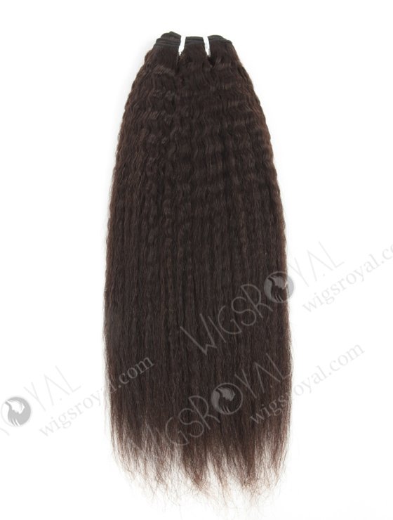 In Stock Indian Virgin Hair 16" Kinky Straight Natural Color Machine Weft SM-080