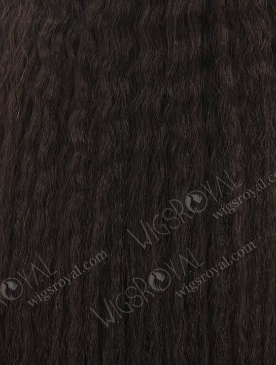 In Stock Indian Virgin Hair 16" Kinky Straight Natural Color Machine Weft SM-080-10632