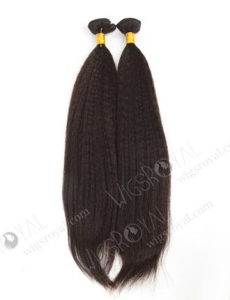 In Stock Indian Virgin Hair 20" Italian Yaki 1B# Color Machine Weft SM-116