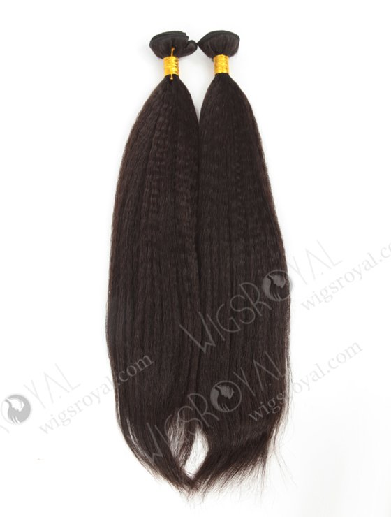 In Stock Indian Virgin Hair 20" Italian Yaki 1B# Color Machine Weft SM-116