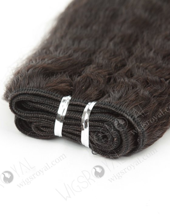 In Stock Indian Virgin Hair 24" Kinky Straight Natural Color Machine Weft SM-224-10639