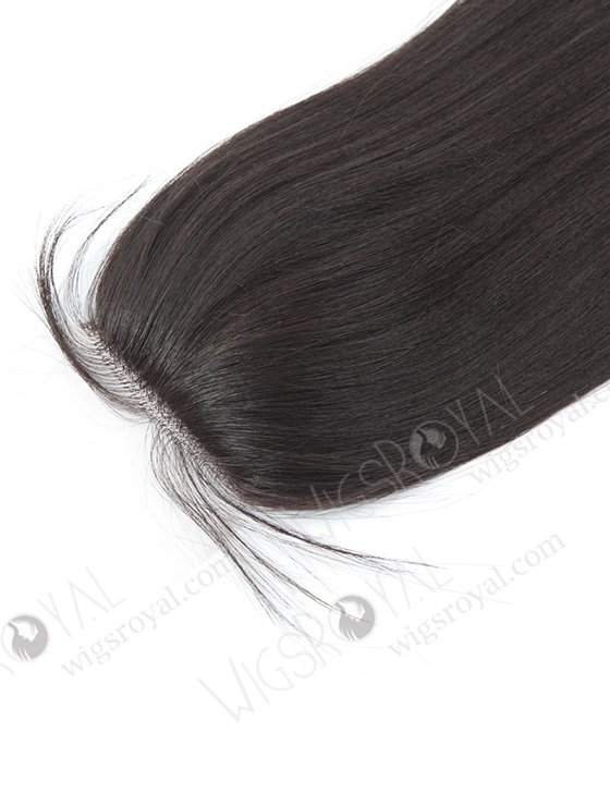 In Stock Malaysian Virgin Hair 16" Light Yaki Natural Color Silk Top Closure STC-256-10308