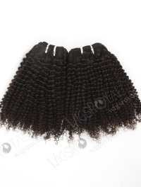In Stock Brazilian Virgin Hair 14" Afro Curl 4mm Natural Color Machine Weft SM-488