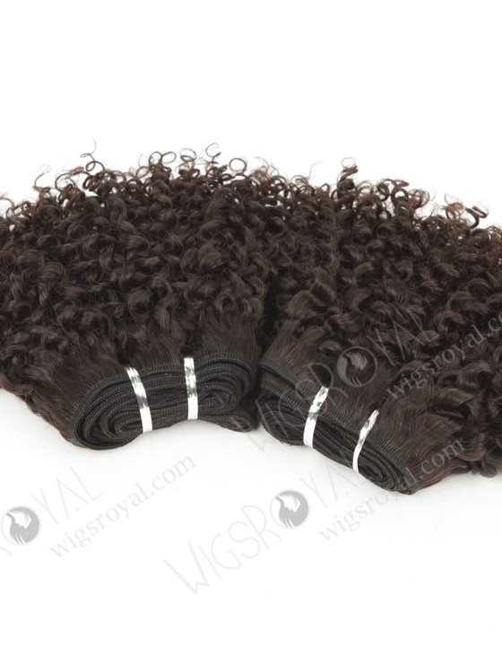 In Stock Brazilian Virgin Hair 10" Jeri Curl Natural Color Machine Weft SM-492-10792
