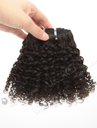 In Stock Brazilian Virgin Hair 10" Jeri Curl Natural Color Machine Weft SM-492
