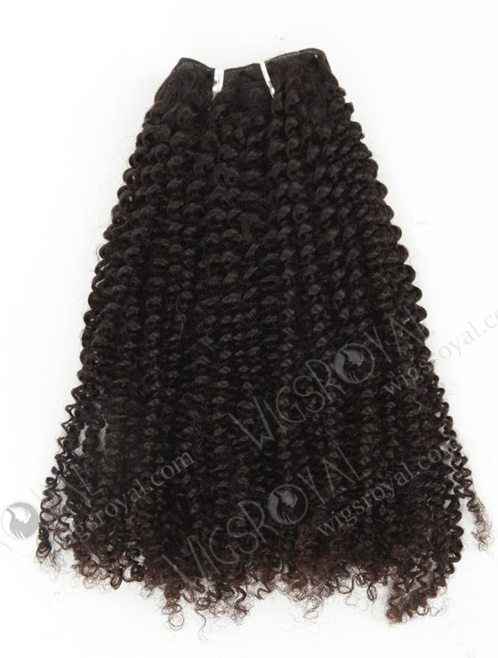 In Stock Brazilian Virgin Hair 20" Afro Curl 4mm Natural Color Machine Weft SM-491-10784