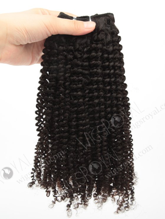In Stock Brazilian Virgin Hair 20" Afro Curl 4mm Natural Color Machine Weft SM-491-10785