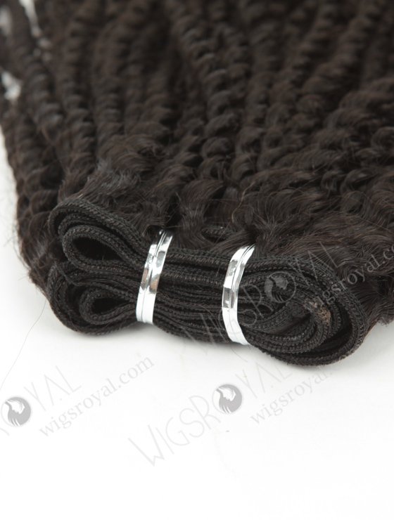 In Stock Brazilian Virgin Hair 20" Afro Curl 4mm Natural Color Machine Weft SM-491-10787