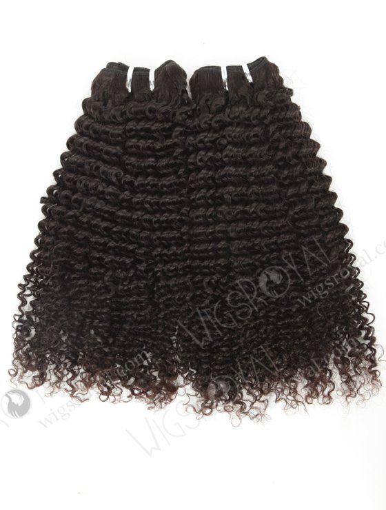 In Stock Brazilian Virgin Hair 18" Kinky Curl Natural Color Machine Weft SM-4102-10846