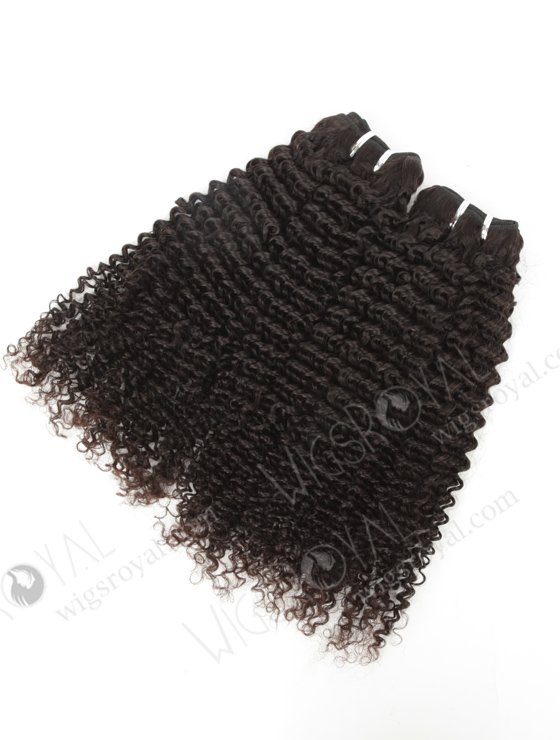 In Stock Brazilian Virgin Hair 18" Kinky Curl Natural Color Machine Weft SM-4102-10848