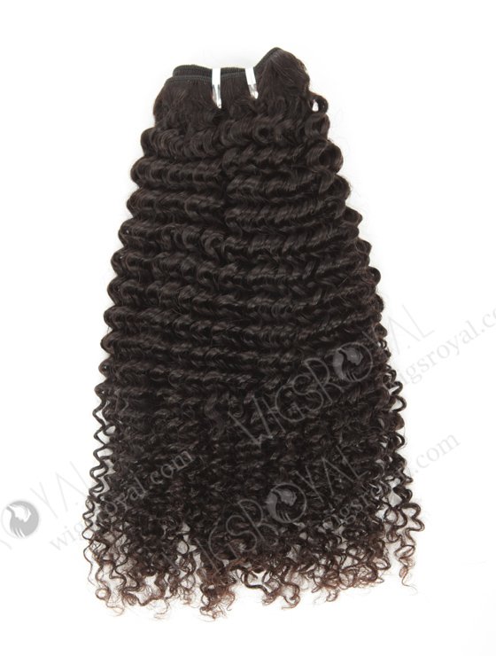 In Stock Brazilian Virgin Hair 18" Kinky Curl Natural Color Machine Weft SM-4102-10849