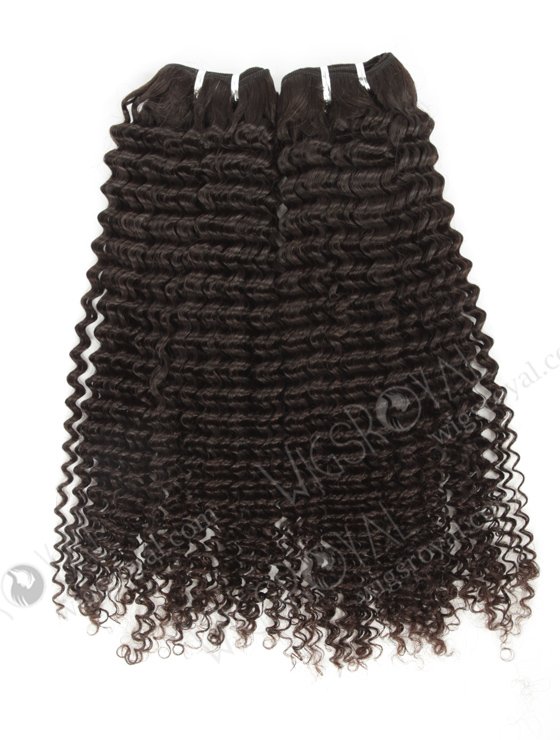 In Stock Brazilian Virgin Hair 20" Kinky Curl Natural Color Machine Weft SM-4103-10854