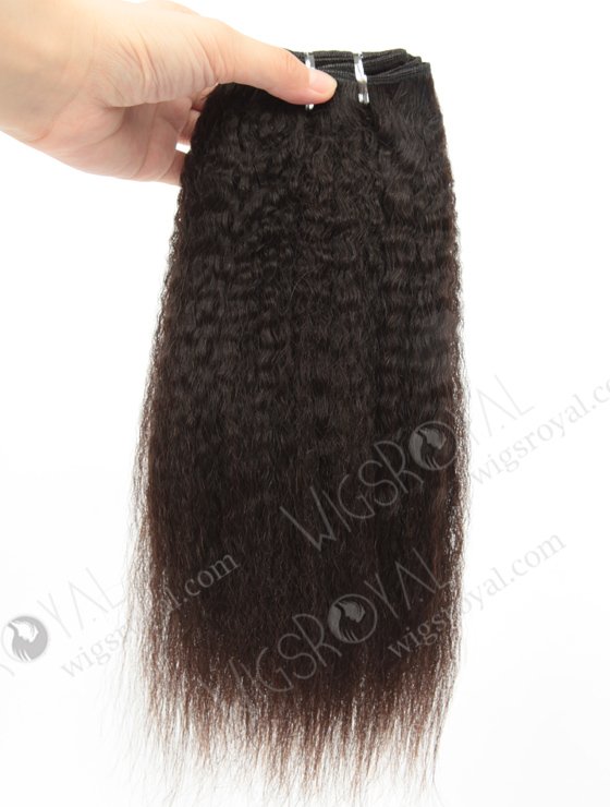 In Stock Brazilian Virgin Hair 12" Kinky Straight Natural Color Machine Weft SM-4117-10944