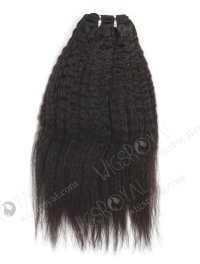 In Stock Indian Virgin Hair 16" Kinky Straight 1B# Machine Weft SM-221