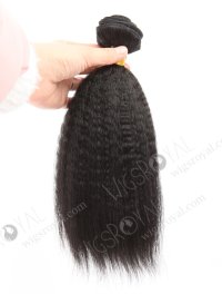 In Stock Indian Virgin Hair 12" Italian Yaki 1# Color Machine Weft SM-100