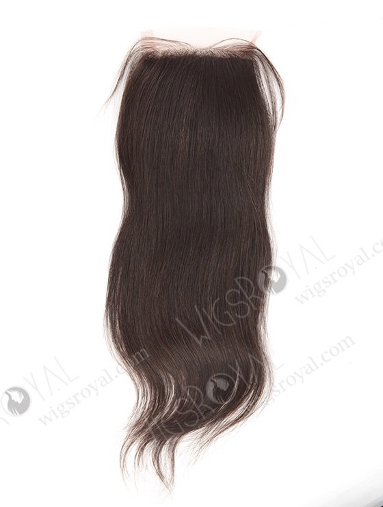 In Stock Peruvian Virgin Hair 12" Natural Straight Natural Color Silk Top Closure STC-218-11349