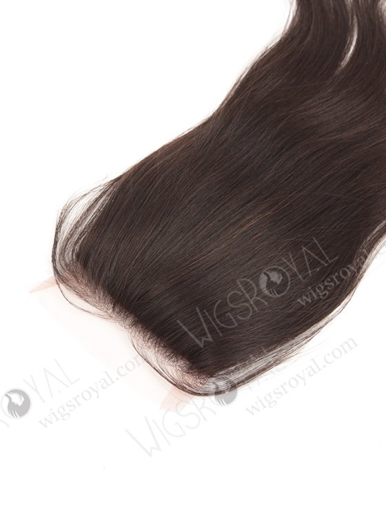 In Stock Peruvian Virgin Hair 12" Natural Straight Natural Color Silk Top Closure STC-218-11348