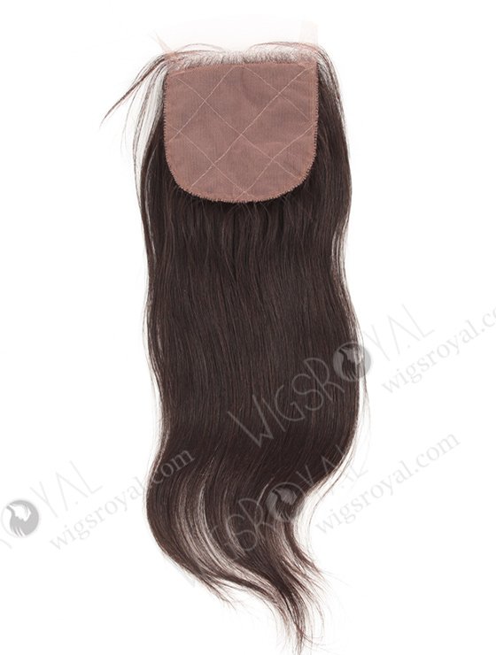In Stock Peruvian Virgin Hair 12" Natural Straight Natural Color Silk Top Closure STC-218-11350