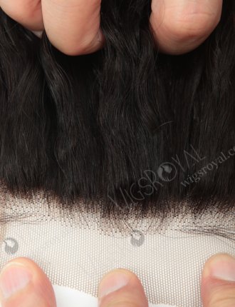 Pre-plucked Hair Line 14''Indian Virgin Natural Color Curl As Pictures Top Closures WR-LC-010