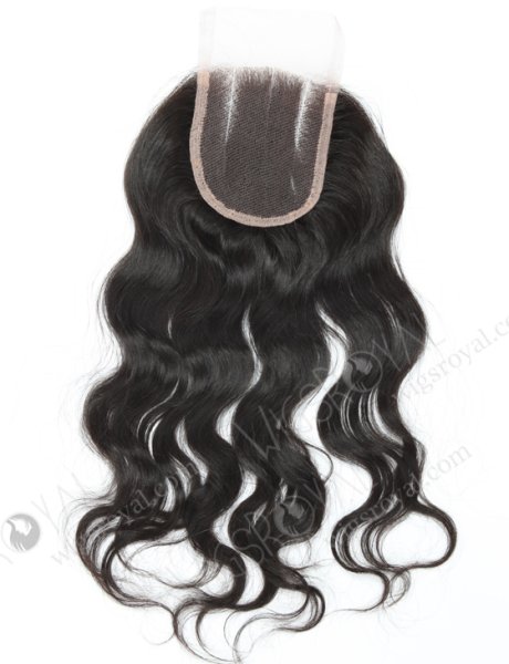 Popular hot selling 14" Virgin Brazilian hair Natural Wavy 3 part Lace Closure WR-LC-008
