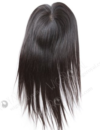 Natural Indian Virgin Hair 18" Straight Comfortable Two Layers Silk Base Closure WR-LC-009
