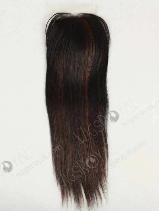 Peruvian Virgin Hair 14" Straight Mix Color Top Closure WR-LC-005-11294