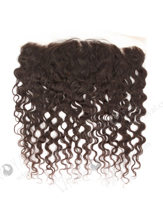 Brazilian Virgni Hair 16" Natural Curly Natural Color Lace Frontal WR-LF-005-11158
