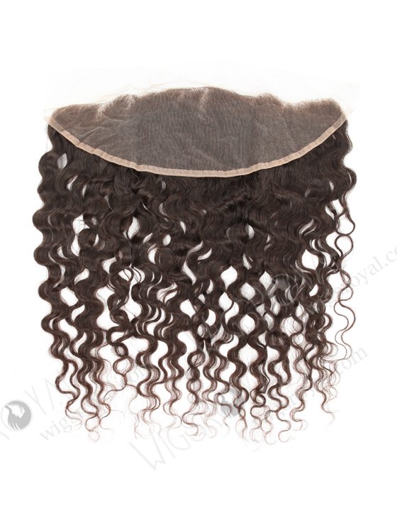 Brazilian Virgni Hair 16" Natural Curly Natural Color Lace Frontal WR-LF-005-11160