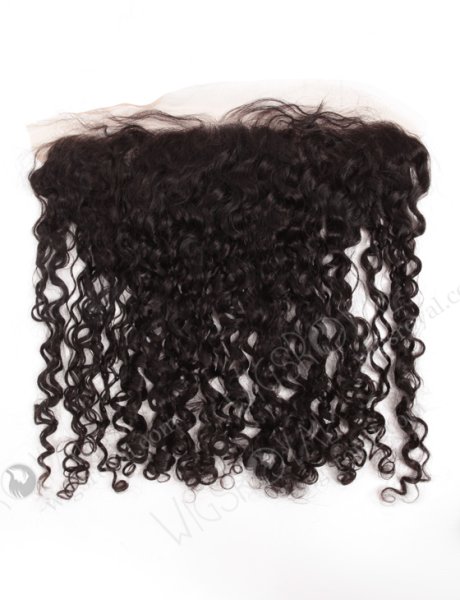 Indian Remy Hair 16" Tight Curl Natural Color Lace Frontal WR-LF-018