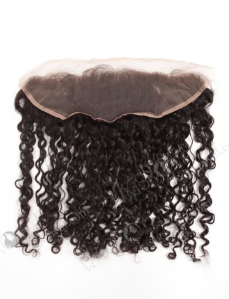 Indian Remy Hair 16" Tight Curl Natural Color Lace Frontal WR-LF-018