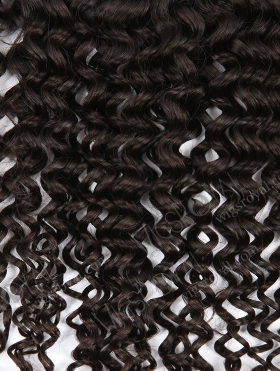 Silk Top 18mm Curly Indian Virgin Natural Color Hair Lace Frontal WR-LF-003-11145
