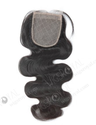 In Stock Brazilian Virgin Hair 16" Body Wave Natural Color Silk Top Closure STC-238
