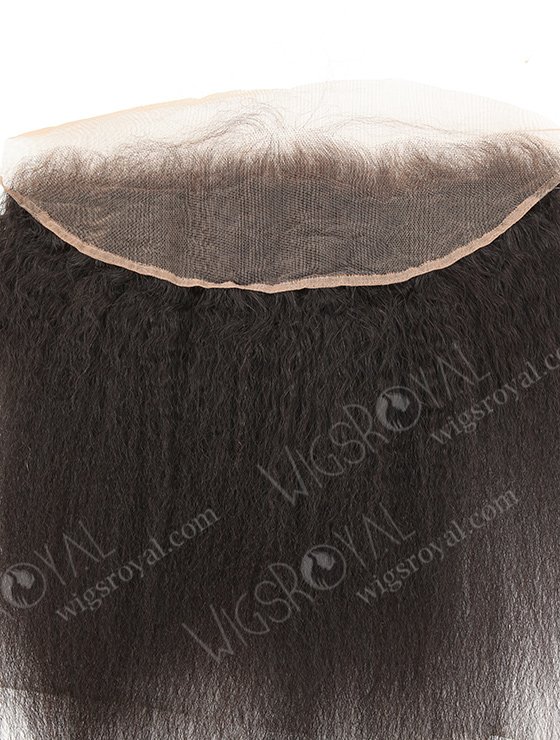Brazilian Virgni Hair 14" Kinky Straight Natural Color Lace Frontal WR-LF-006-11165