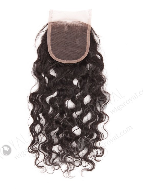 Indian Remy Hair 14" Natural Curly Natural Color Top Closure WR-LC-016-11404