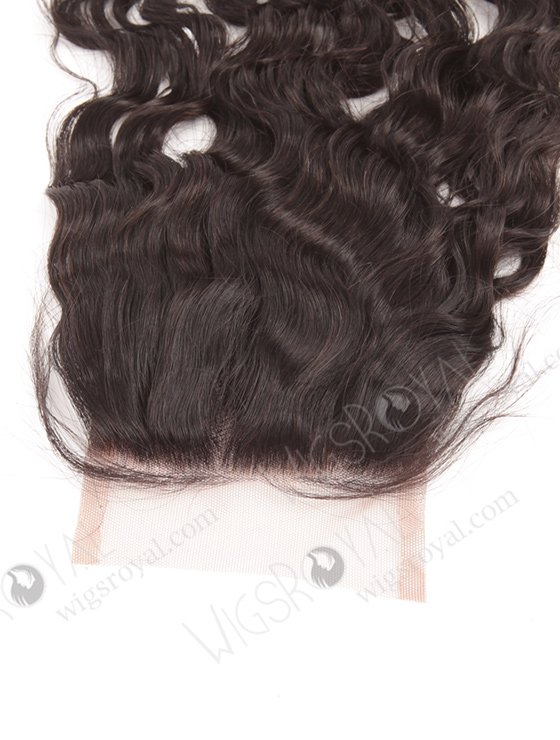 Indian Remy Hair 14" Natural Curly Natural Color Top Closure WR-LC-016-11407