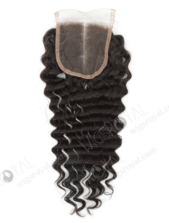 Pre-plucked Hair Line Center Part 14''Indian Virgin Natural Color Curl As Pictures Top Closures WR-LC-011-11367
