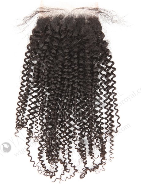 Brazilian Virgin Hair 16" 7mm Curl Natural Color Top Closure WR-LC-022