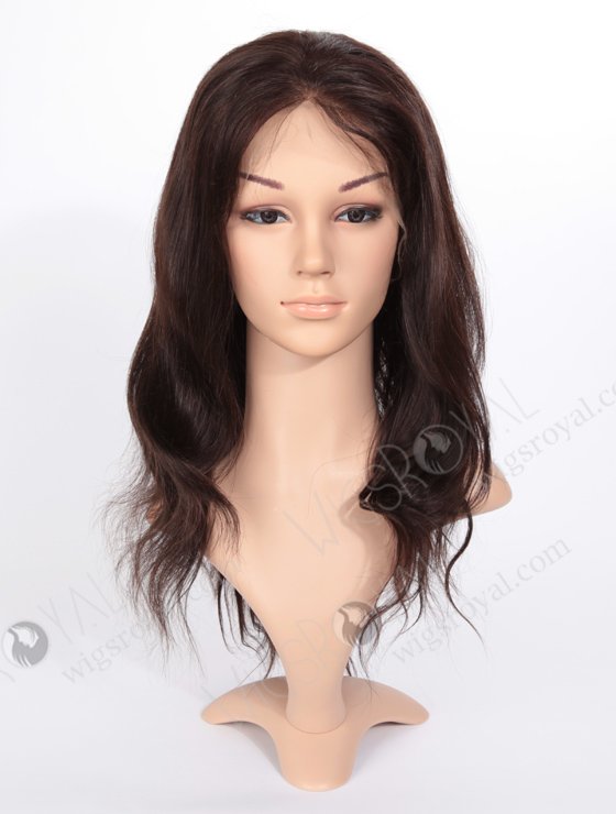 In Stock Indian Remy Hair 16" Natural Straight Natural Color Full Lace Wig FLW-01170-11684