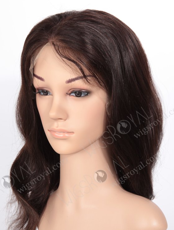 In Stock Indian Remy Hair 16" Natural Straight Natural Color Full Lace Wig FLW-01170-11687