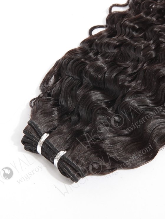 In Stock Brazilian Virgin Hair 16" Natural Curly Natural Color Machine Weft SM-087-11840