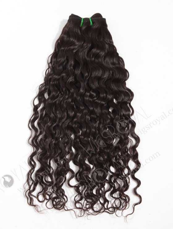 In Stock Brazilian Virgin Hair 18" Natural Curly Natural Color Machine Weft SM-088-11844