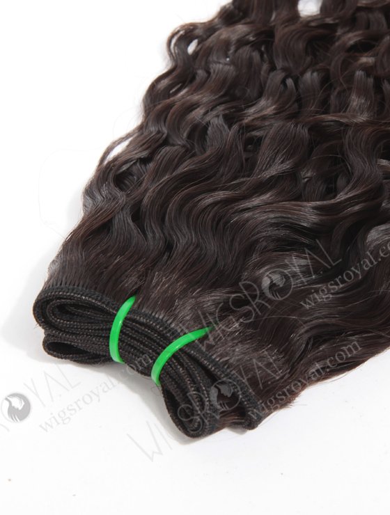 In Stock Brazilian Virgin Hair 18" Natural Curly Natural Color Machine Weft SM-088-11843