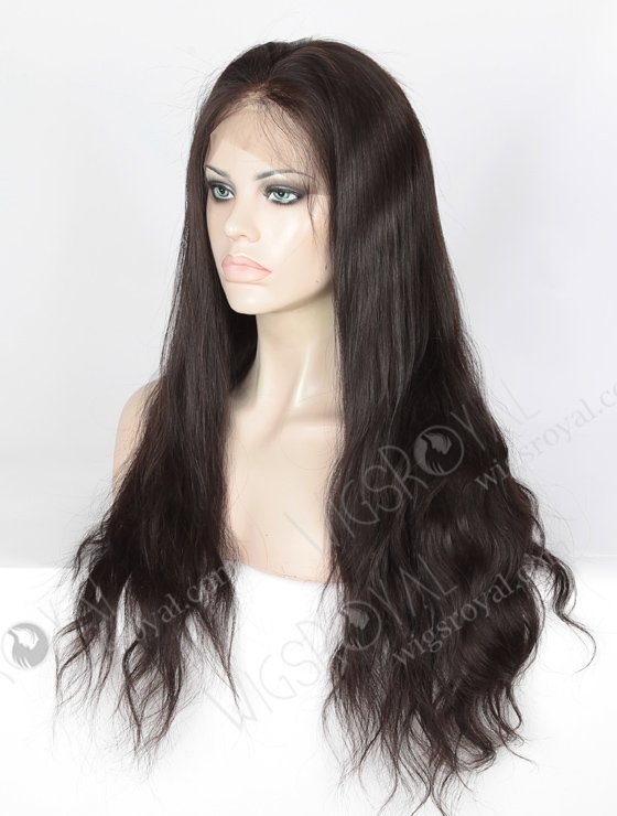 In Stock Indian Remy Hair 22" Natural Straight Natural Color Full Lace Wig FLW-01627-11718