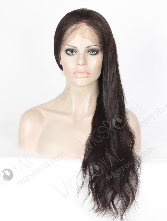 In Stock Indian Remy Hair 22" Natural Straight Natural Color Full Lace Wig FLW-01627-11720