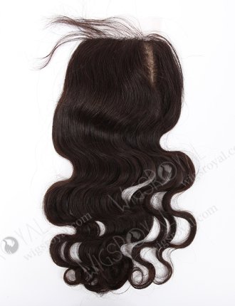 Indian Remy Hair 16" Body Wave Natural Color Silk Top Closure WR-LC-032