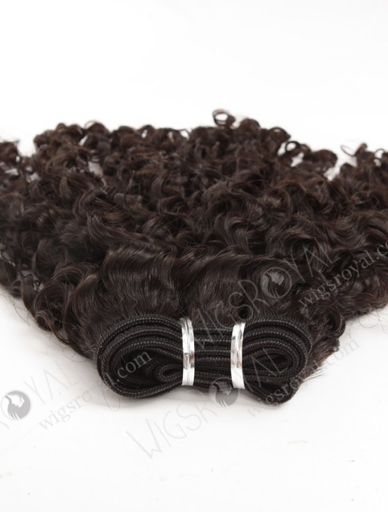 In Stock Brazilian Virgin Hair 16" Tight Curl Natural Color Machine Weft SM-468-11816