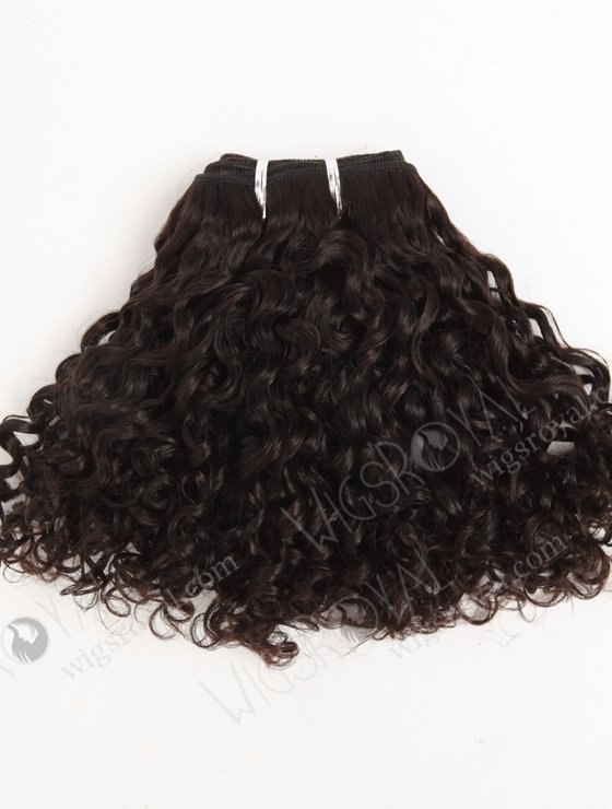 In Stock Brazilian Virgin Hair 10" Tight Curl Natural Color Machine Weft SM-156-11802