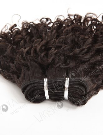 In Stock Brazilian Virgin Hair 10" Tight Curl Natural Color Machine Weft SM-156
