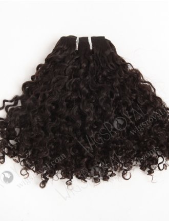 In Stock Brazilian Virgin Hair 12" Tight Curl Natural Color Machine Weft SM-150